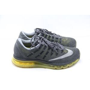 Nike Air Max 2016 Shoes Mens Size 9 Anthracite Reflect Silver Yellow 806771-007